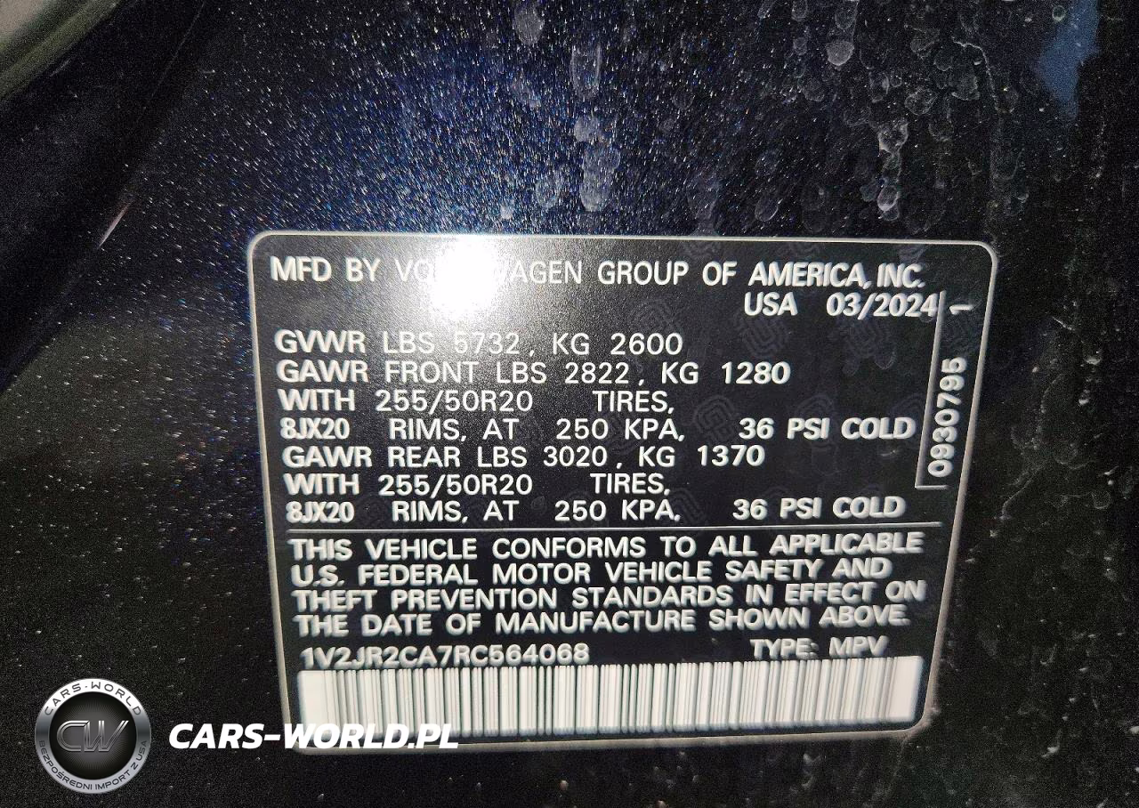 2024 Volkswagen Atlas Se VIN:1V2JR2CA7RC564068 - 13