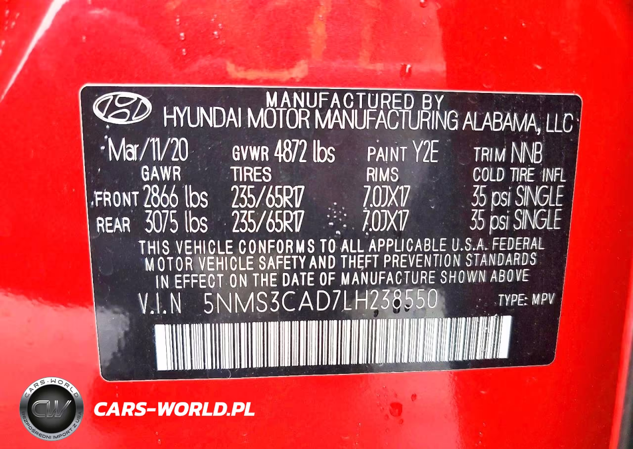 2020 Hyundai Santa Fe Sel VIN:5NMS3CAD7LH238550 - 13