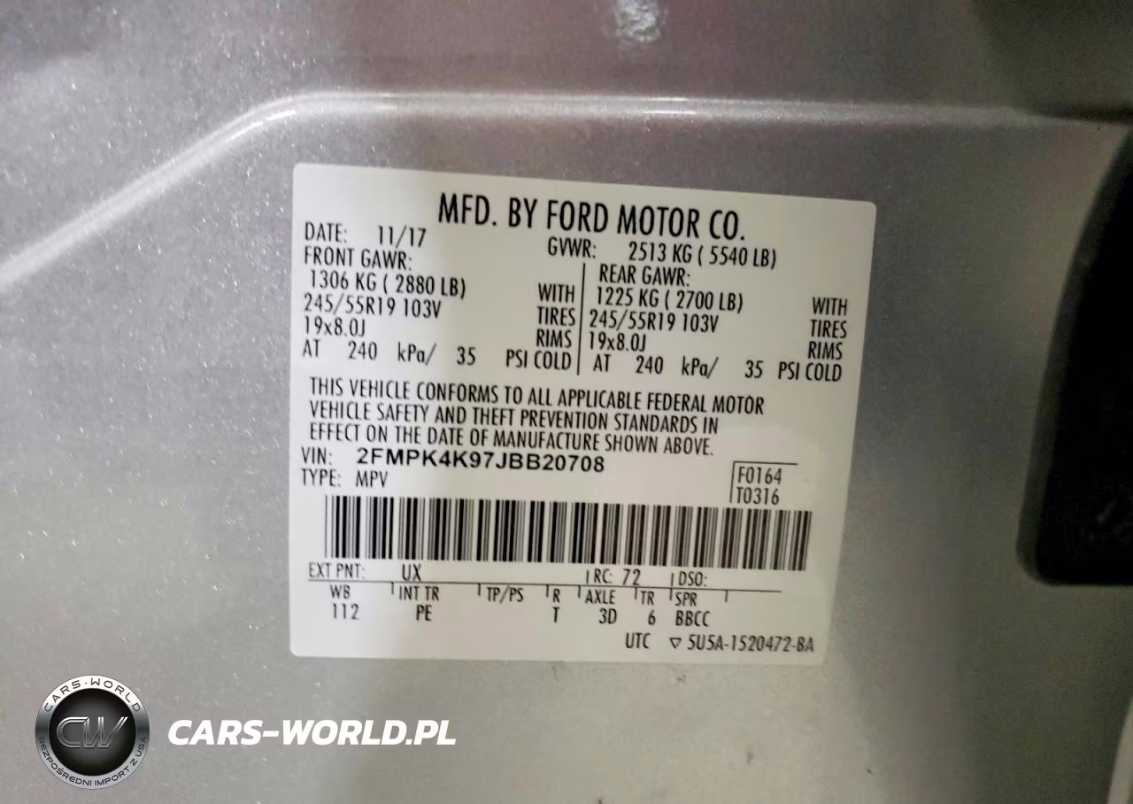 2018 Ford Edge Titanium VIN:2FMPK4K97JBB20708 - 13