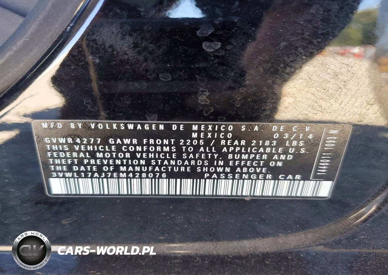2014 Volkswagen Jetta Sel VIN:3VWL17AJ7EM428076 - 13