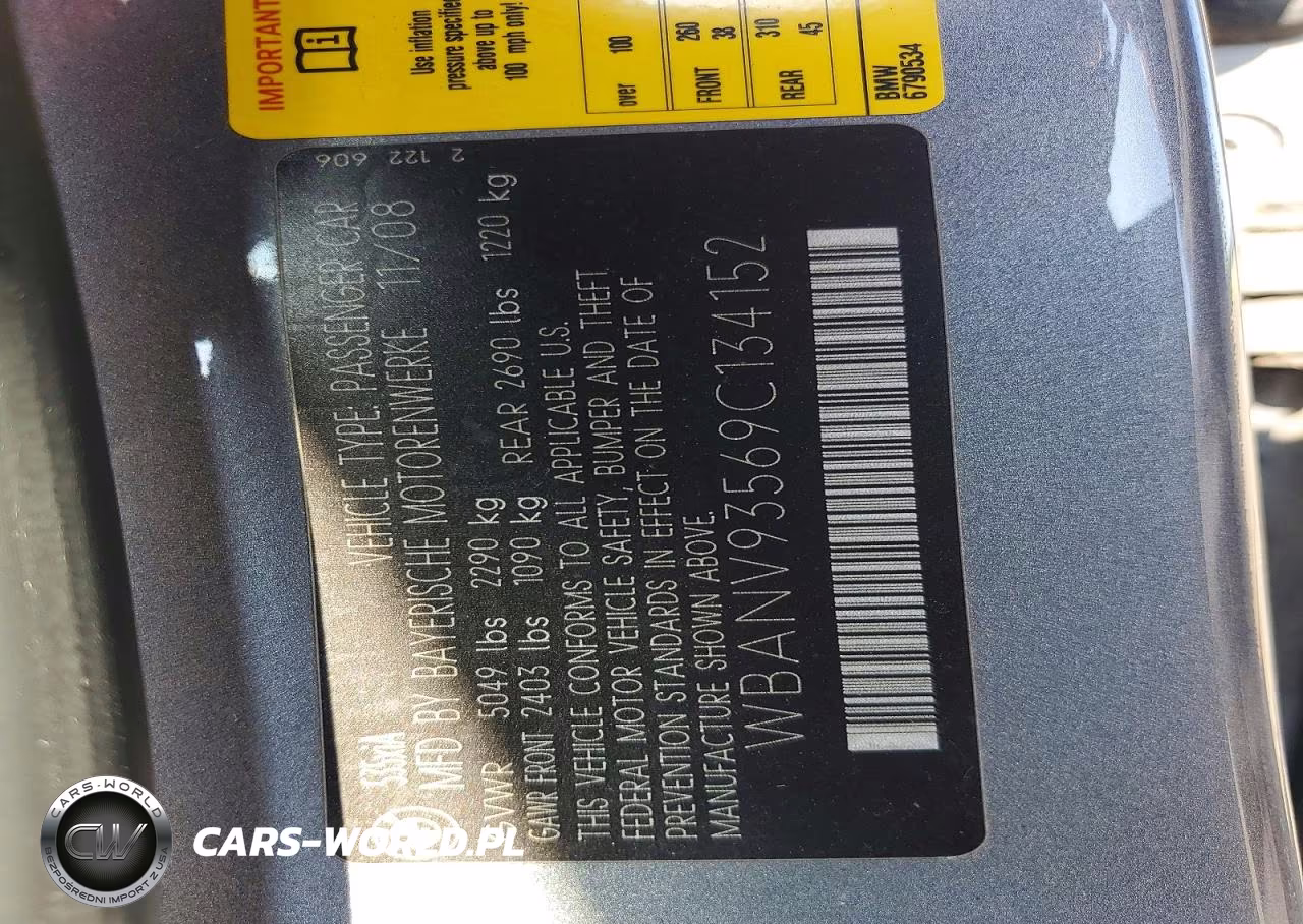2009 BMW 535 Xi VIN:WBANV93569C134152 - 12