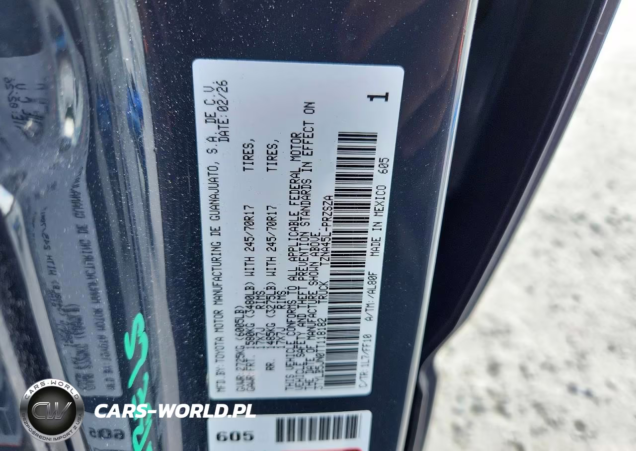 2026 Toyota Tacoma Sr5 VIN:3TYLB5JN0TT118182 - 12