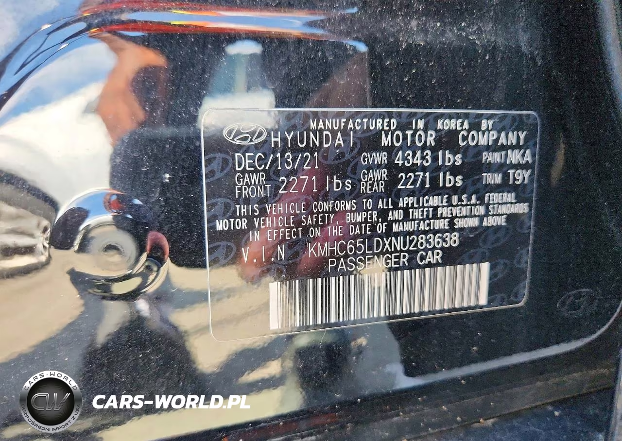 2022 Hyundai Ioniq Se VIN:KMHC65LDXNU283638 - 13
