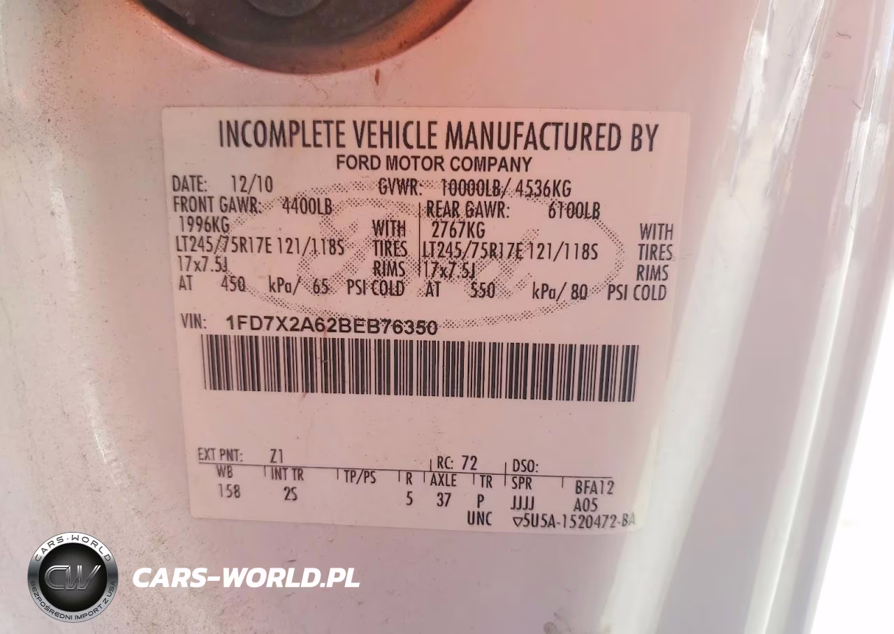 2011 Ford F250 Super Duty VIN:1FD7X2A62BEB76350 - 12