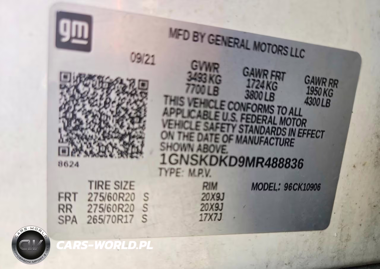 2021 Chevrolet Suburban K1500 Z71 VIN:1GNSKDKD9MR488836 - 14