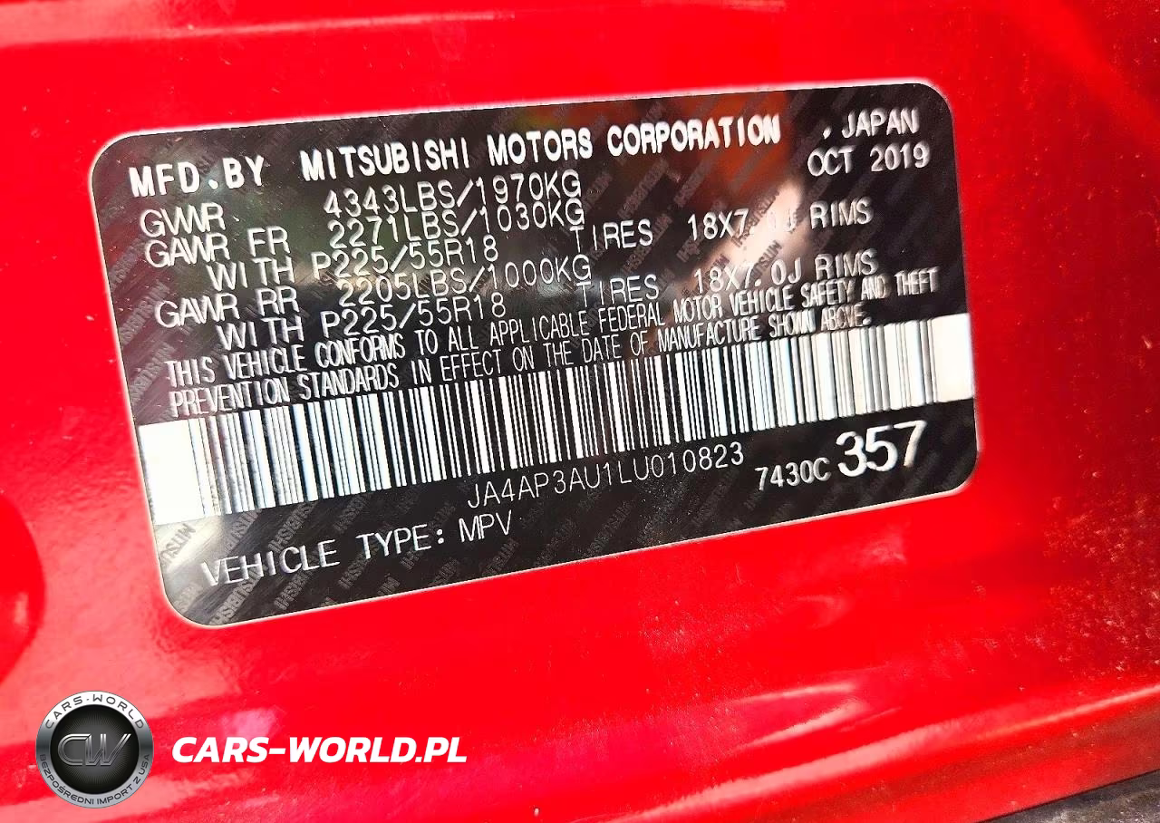 2020 Mitsubishi Outlander Sport Es VIN:JA4AP3AU1LU010823 - 14