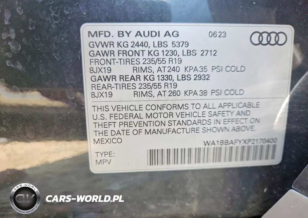 2023 Audi Q5 Premium Plus 40 VIN:WA1BBAFYXP2170400 - 13