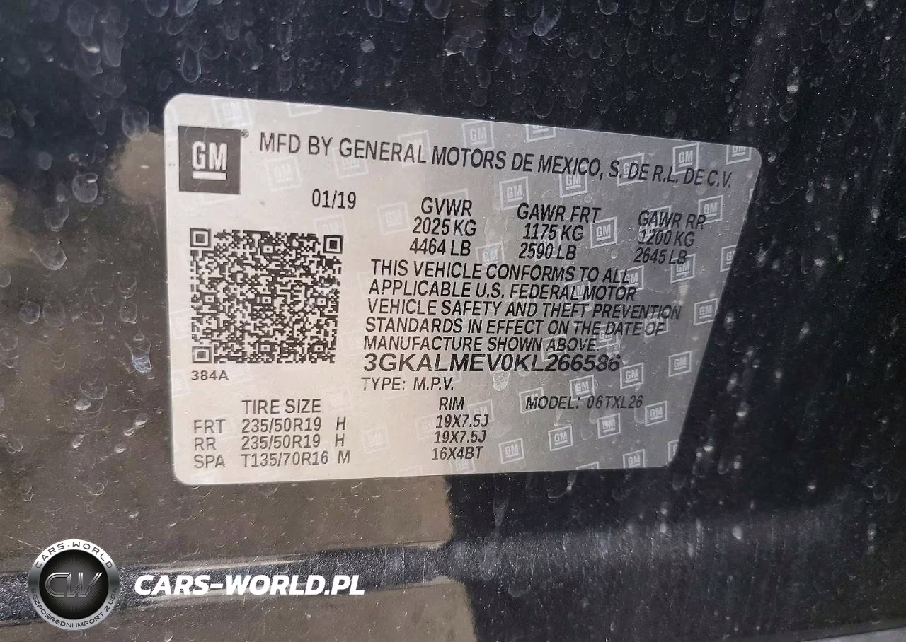 2019 GMC Terrain Sle VIN:3GKALMEV0KL266586 - 13
