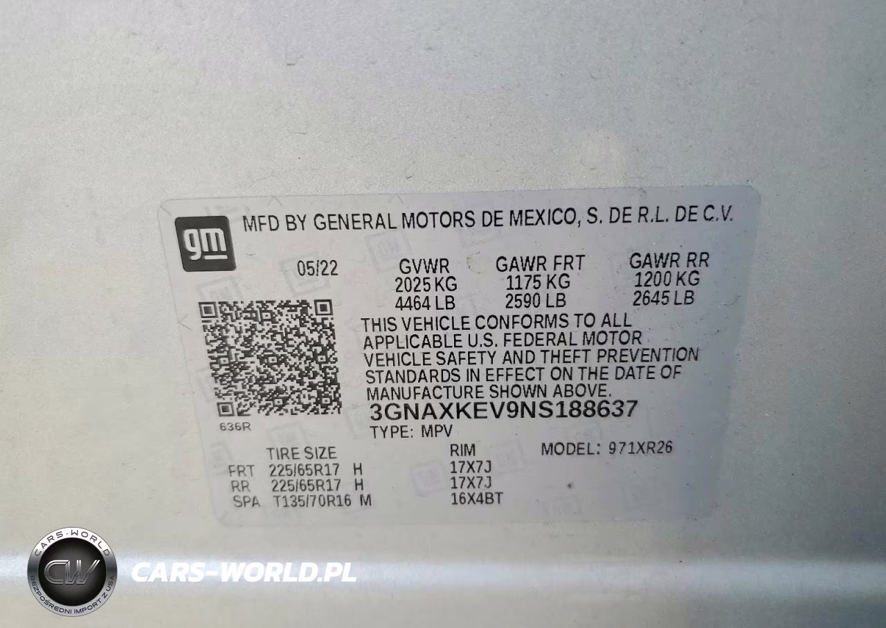 2022 Chevrolet Equinox Lt VIN:3GNAXKEV9NS188637 - 14
