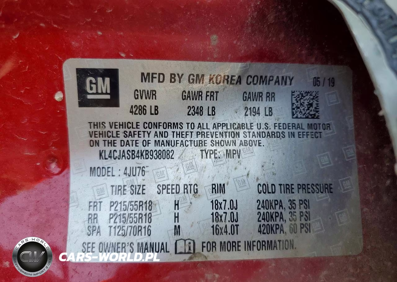 2019 Buick Encore Preferred VIN:KL4CJASB4KB938082 - 13