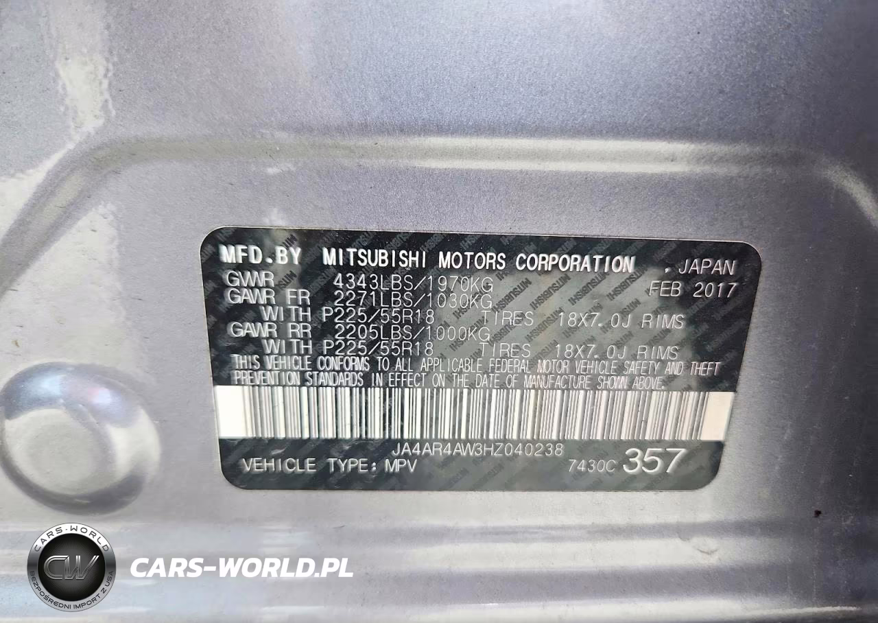 2017 Mitsubishi Outlander Sport Sel VIN:JA4AR4AW3HZ040238 - 13