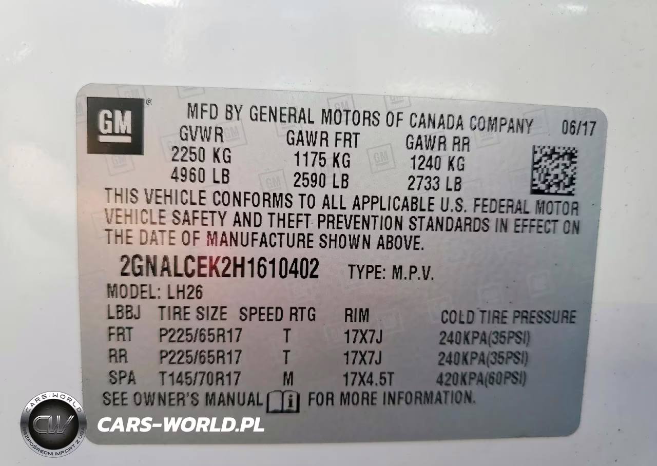 2017 Chevrolet Equinox Lt VIN:2GNALCEK2H1610402 - 14