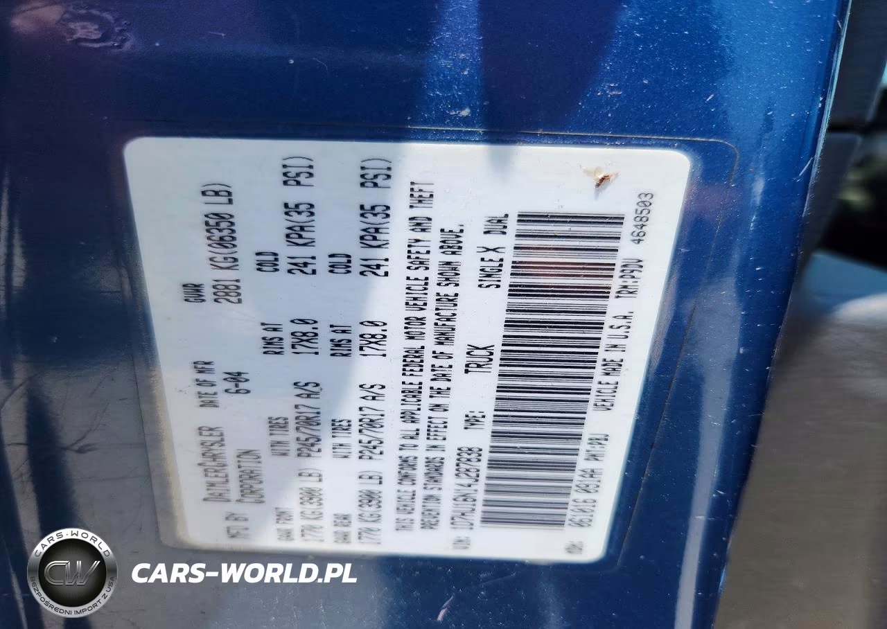 2004 Dodge Ram 1500 St VIN:1D7HU16N14J287838 - 12