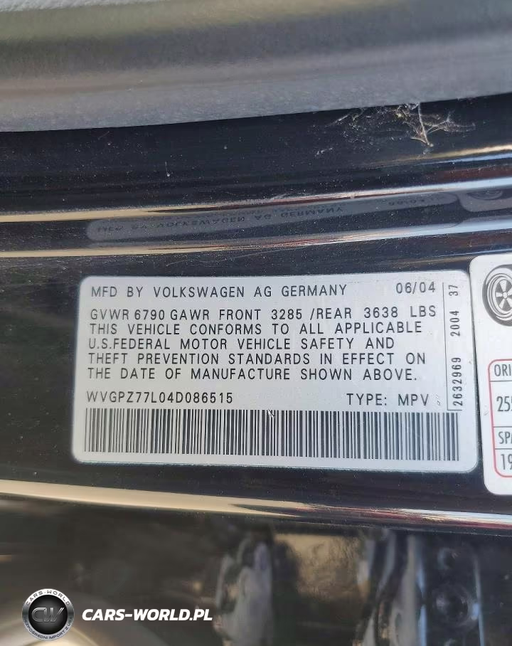2004 Volkswagen Touareg Tdi 5.0 VIN:WVGPZ77L04D086515 - 13