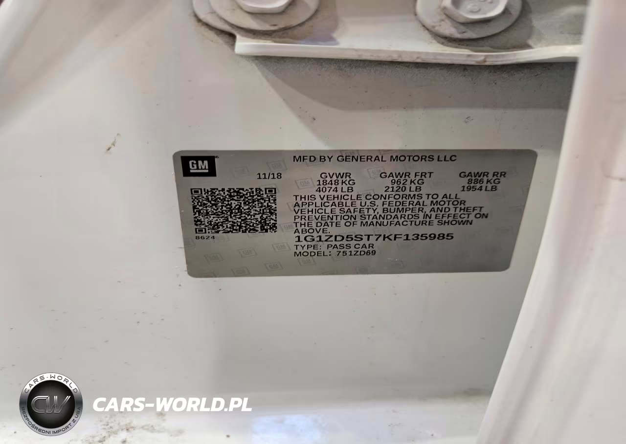 2019 Chevrolet Malibu Lt VIN:1G1ZD5ST7KF135985 - 12