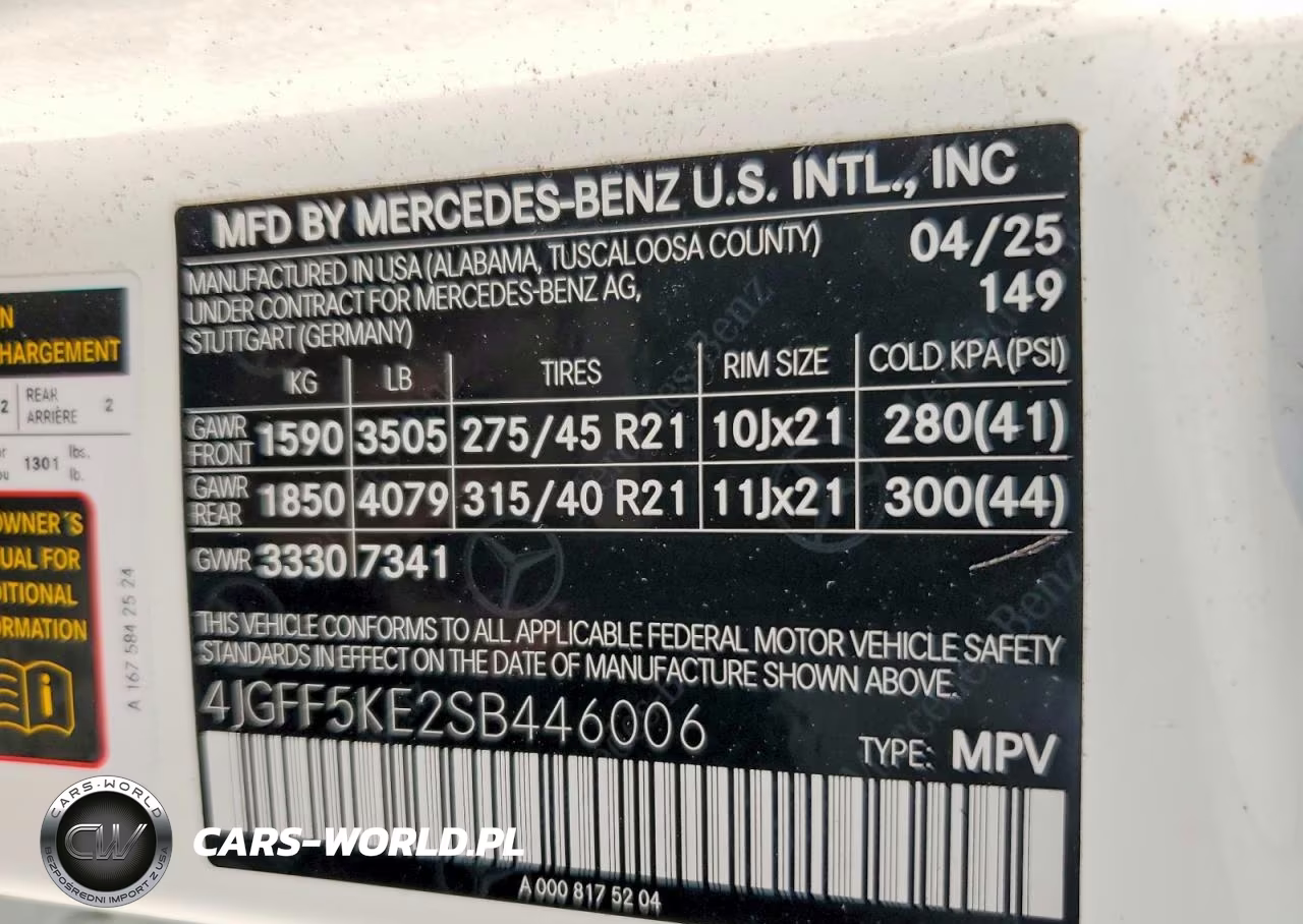 2025 Mercedes-Benz Gls 450 4Matic VIN:4JGFF5KE2SB446006 - 14