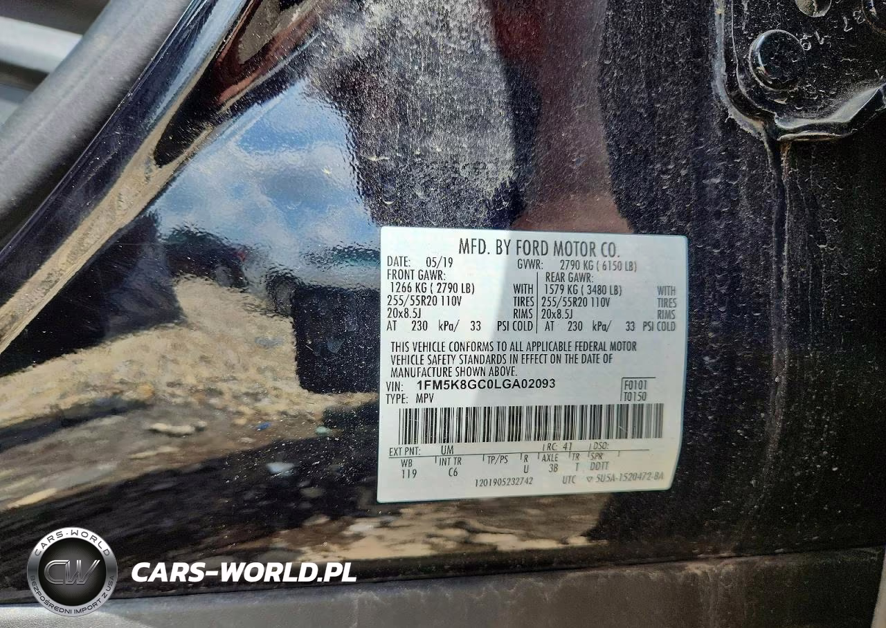 2020 Ford Explorer St VIN:1FM5K8GC0LGA02093 - 13