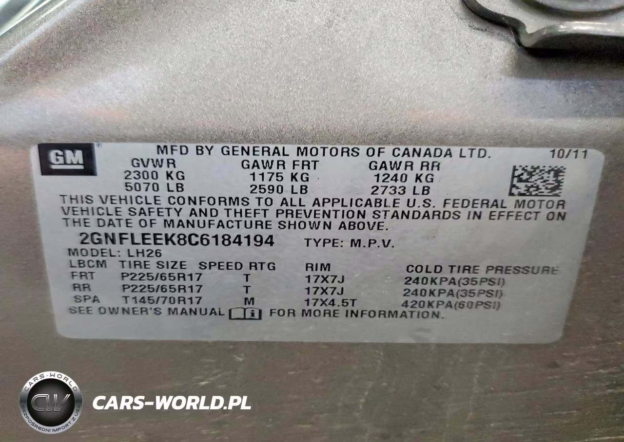 2012 Chevrolet Equinox Lt VIN:2GNFLEEK8C6184194 - 13