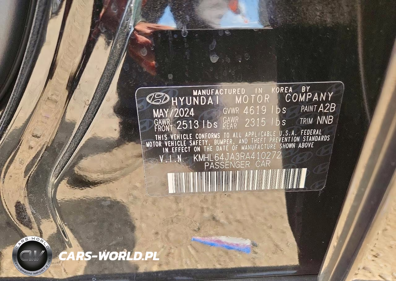 2024 Hyundai Sonata Sel VIN:KMHL64JA3RA410272 - 13