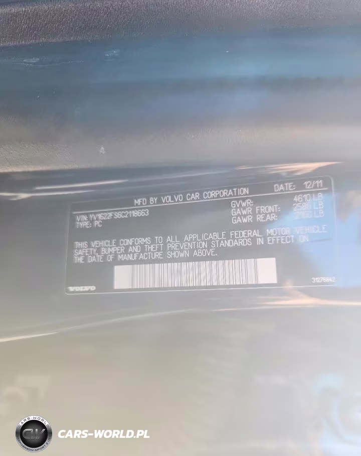 2012 Volvo S60 T5 VIN:YV1622FS6C2118663 - 12