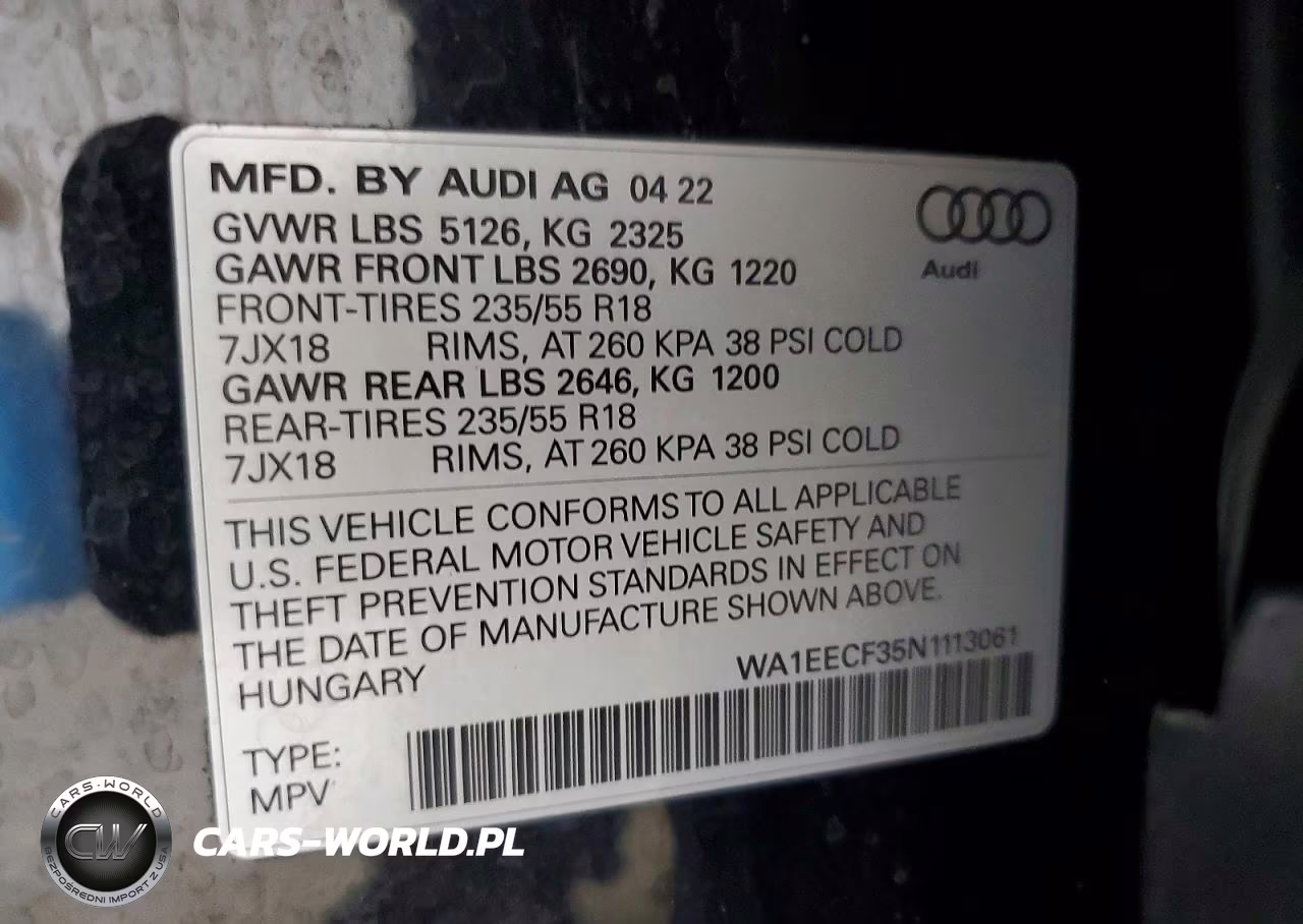2022 Audi Q3 Premium Plus S Line 45 VIN:WA1EECF35N1113061 - 14