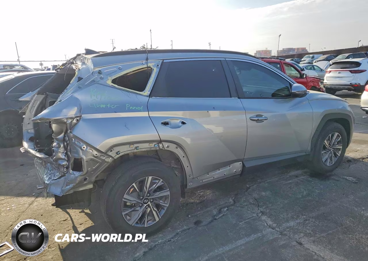 2022 Hyundai Tucson Blue VIN:KM8JBCA15NU078714 - 3