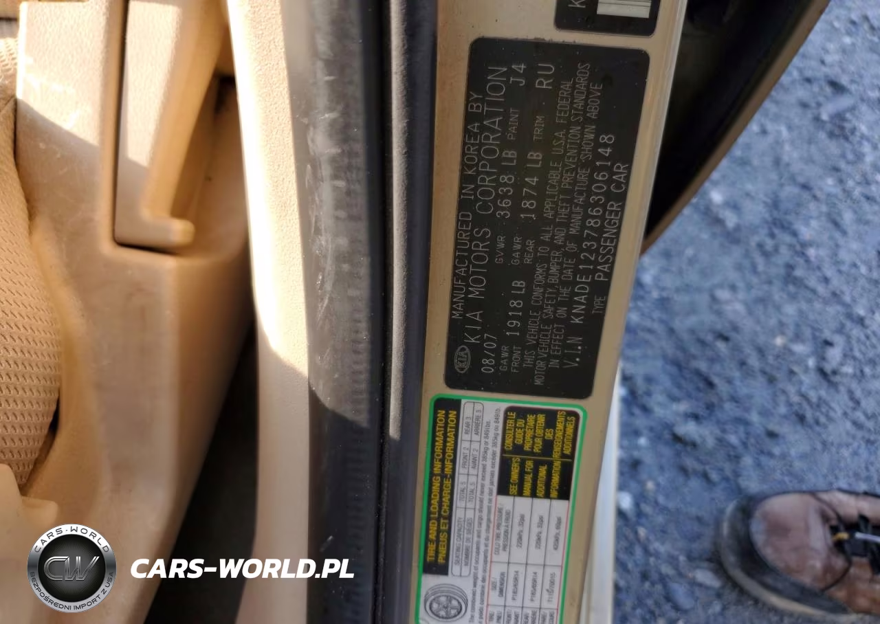 2008 Kia Rio Base VIN:KNADE123786306148 - 12