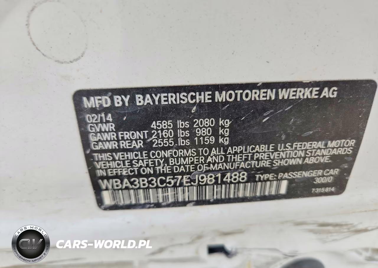 2014 BMW 328 Xi VIN:WBA3B3C57EJ981488 - 13