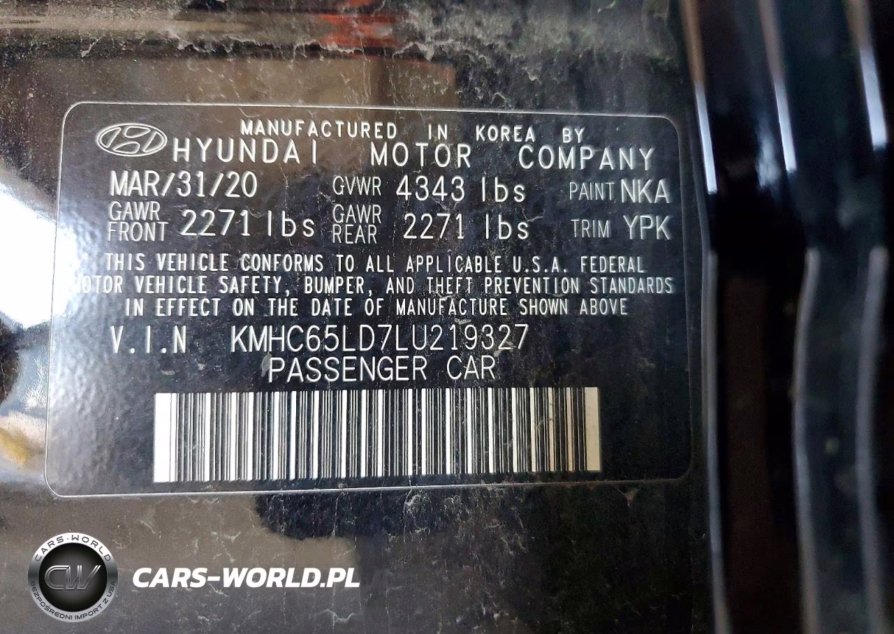2020 Hyundai Ioniq Se VIN:KMHC65LD7LU219327 - 13