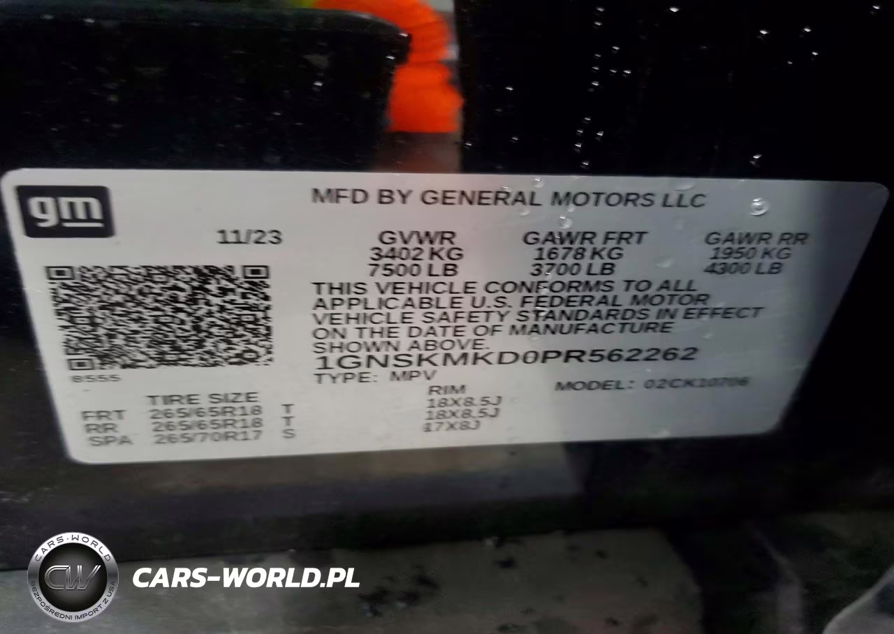 2023 Chevrolet Tahoe K1500 Ls VIN:1GNSKMKD0PR562262 - 13