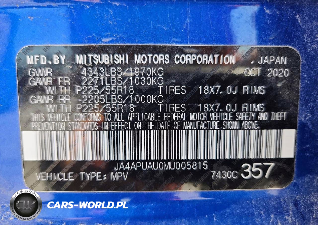2021 Mitsubishi Outlander Sport Es VIN:JA4APUAU0MU005815 - 13