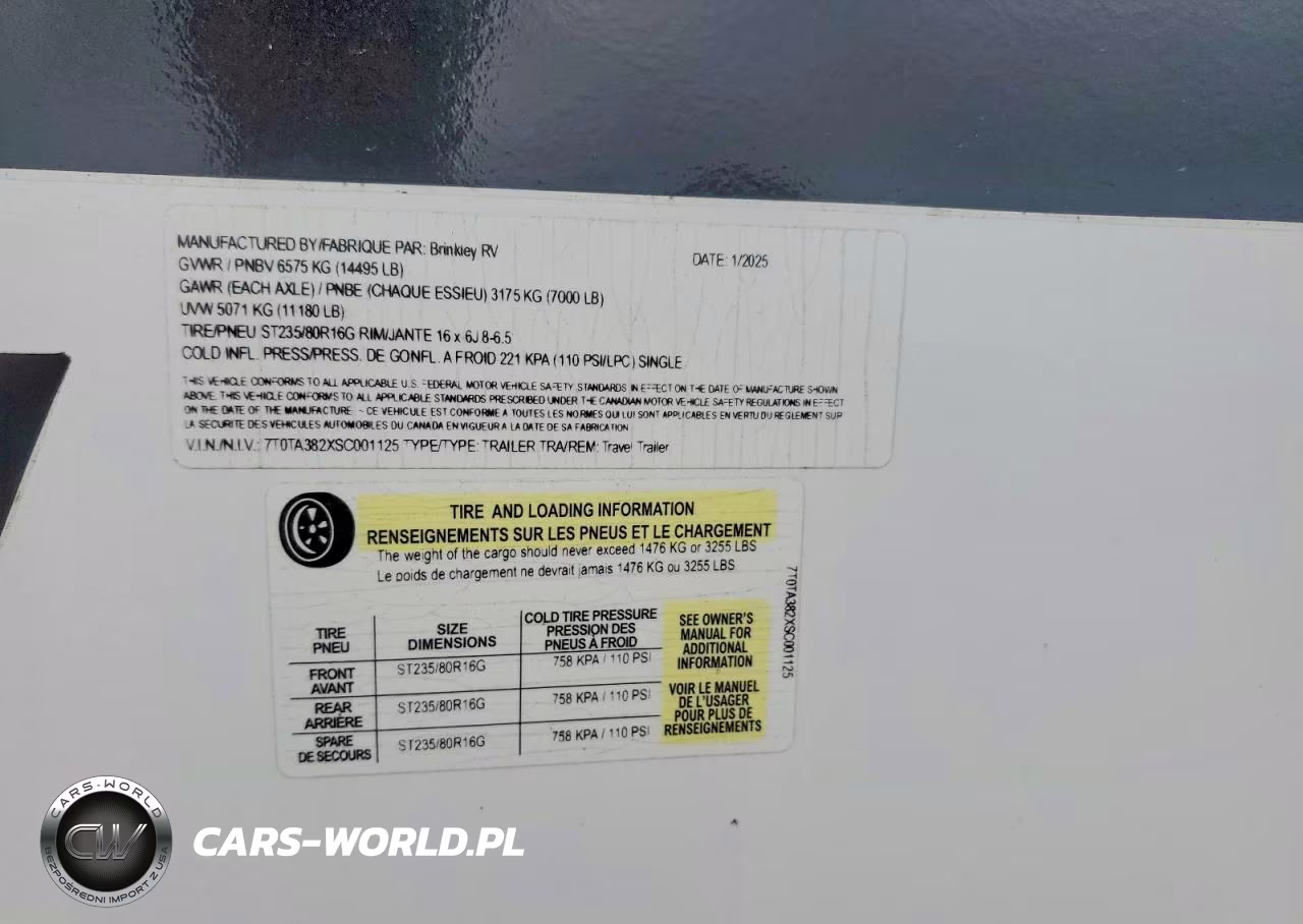 2025 Brinkley Model Z VIN:7T0TA382XSC001125 - 10