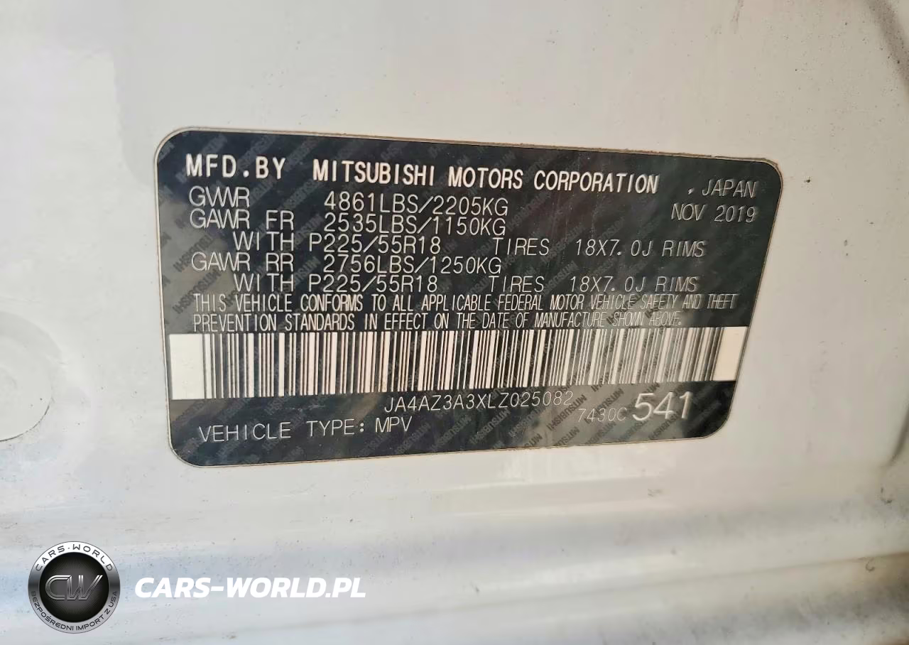 2020 Mitsubishi Outlander Se VIN:JA4AZ3A3XLZ025082 - 13