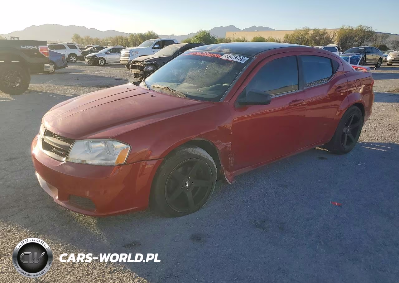 2013 Dodge Avenger Se VIN:1C3CDZAG7DN531324 - 1
