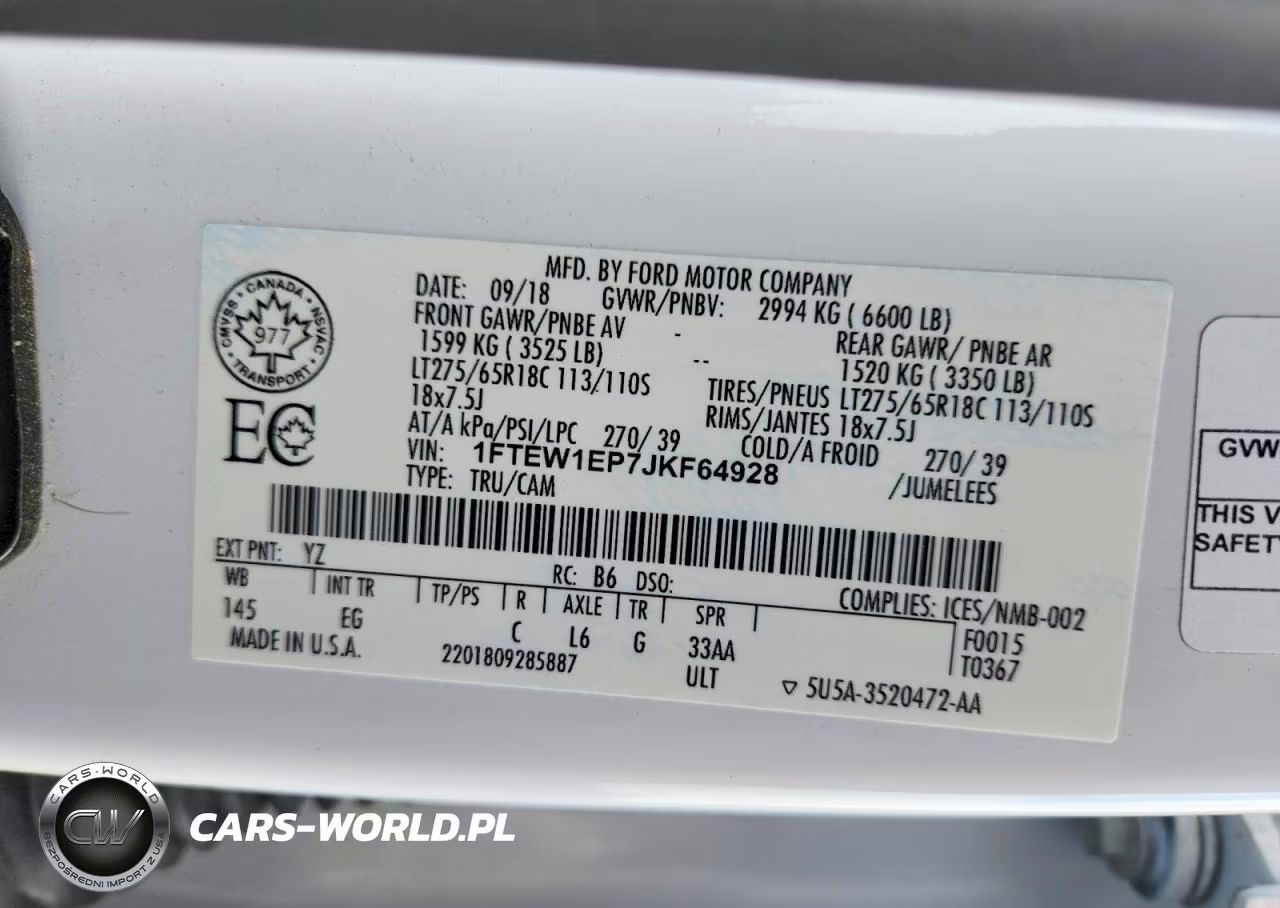 2018 Ford F150 Supercrew VIN:1FTEW1EP7JKF64928 - 12