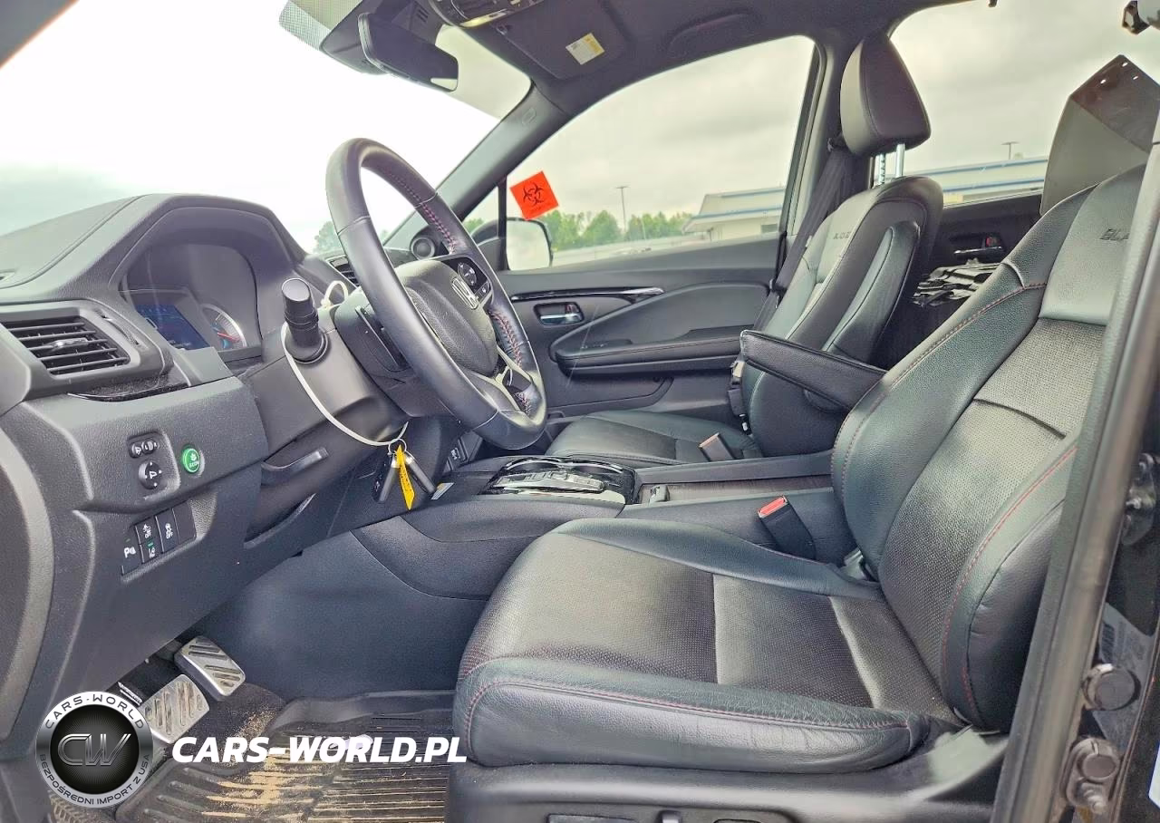 2022 Honda Pilot Black VIN:5FNYF6H7XNB003776 - 7