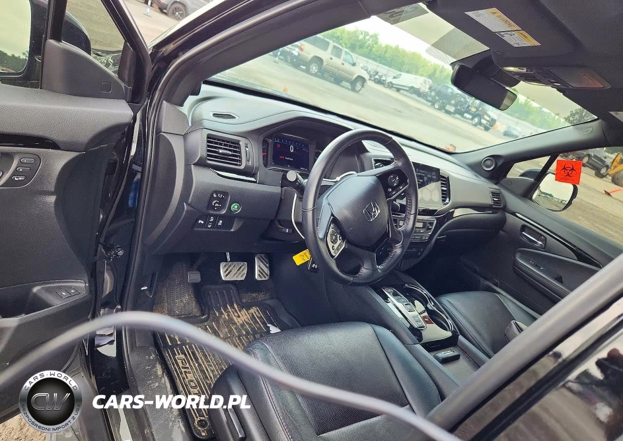 2022 Honda Pilot Black VIN:5FNYF6H7XNB003776 - 8