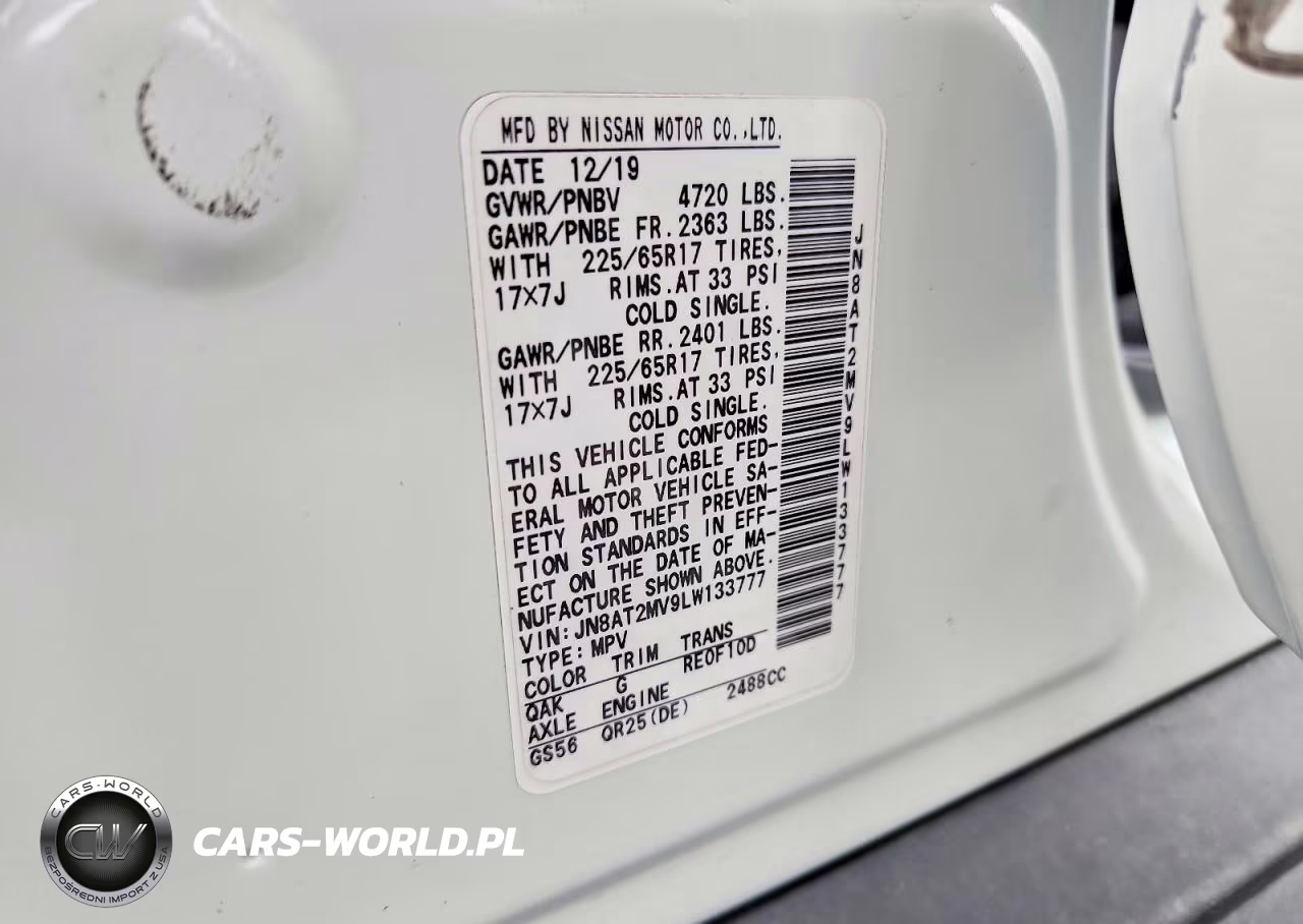 2020 Nissan Rogue VIN:JN8AT2MV9LW133777 - 14