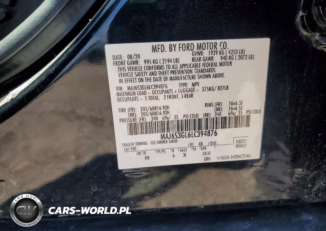 2020 Ford Ecosport Se VIN:MAJ6S3GL6LC394876 - 13