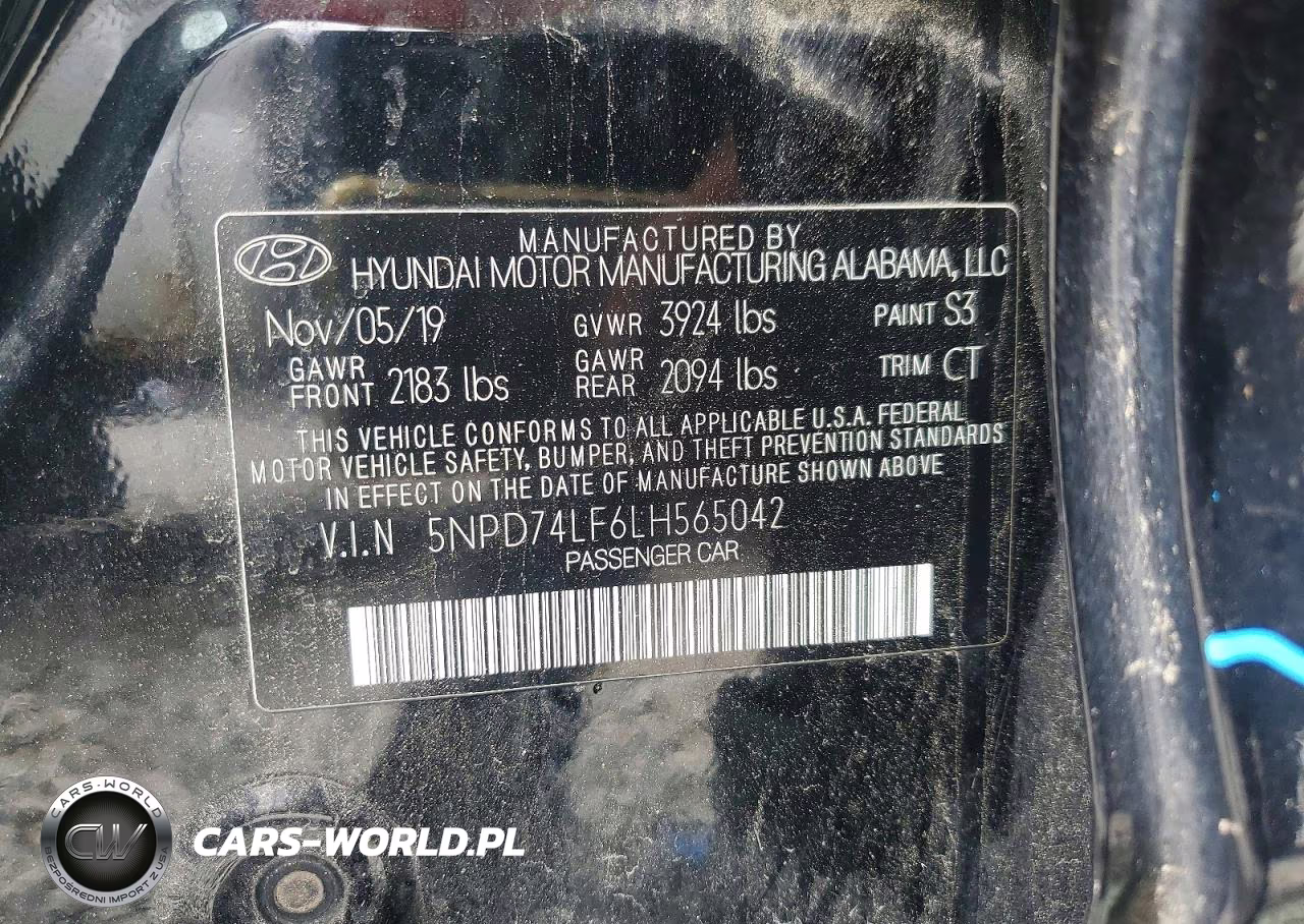 2020 Hyundai Elantra Se VIN:5NPD74LF6LH565042 - 12