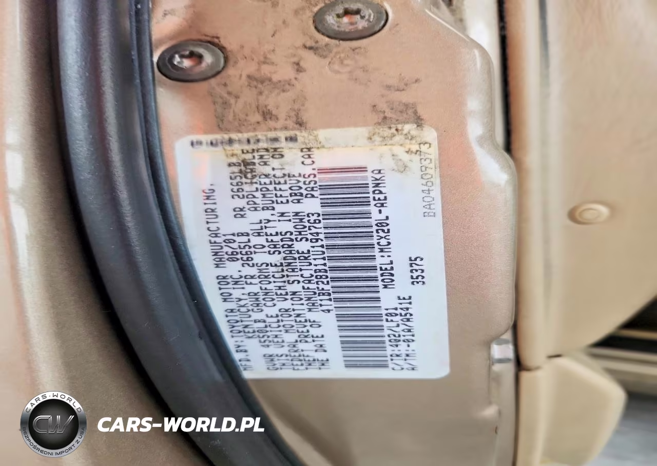 2001 Toyota Avalon Xl VIN:4T1BF28B11U194763 - 12