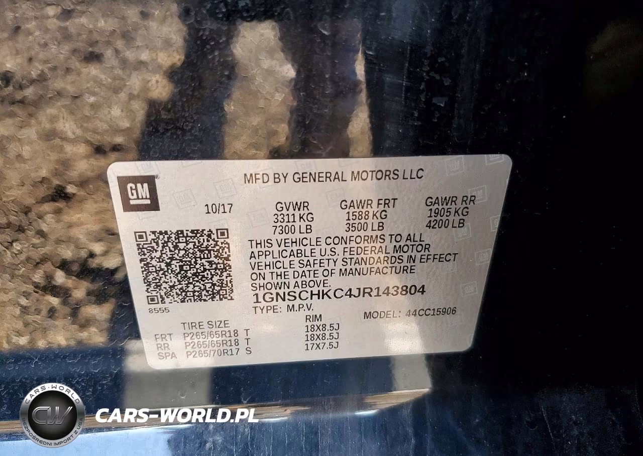 2018 Chevrolet Suburban C1500 Lt VIN:1GNSCHKC4JR143804 - 13