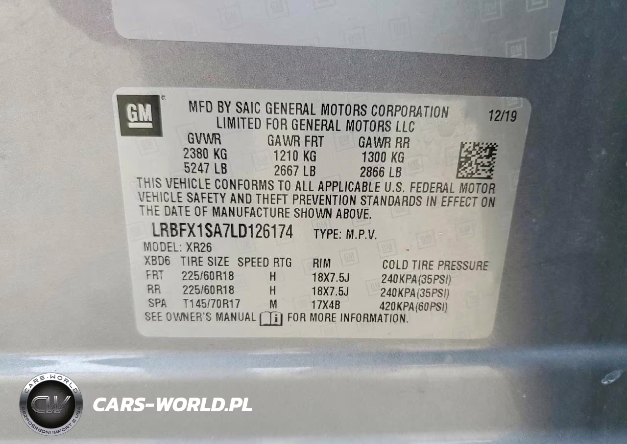 2020 Buick Envision Preferred VIN:LRBFX1SA7LD126174 - 13