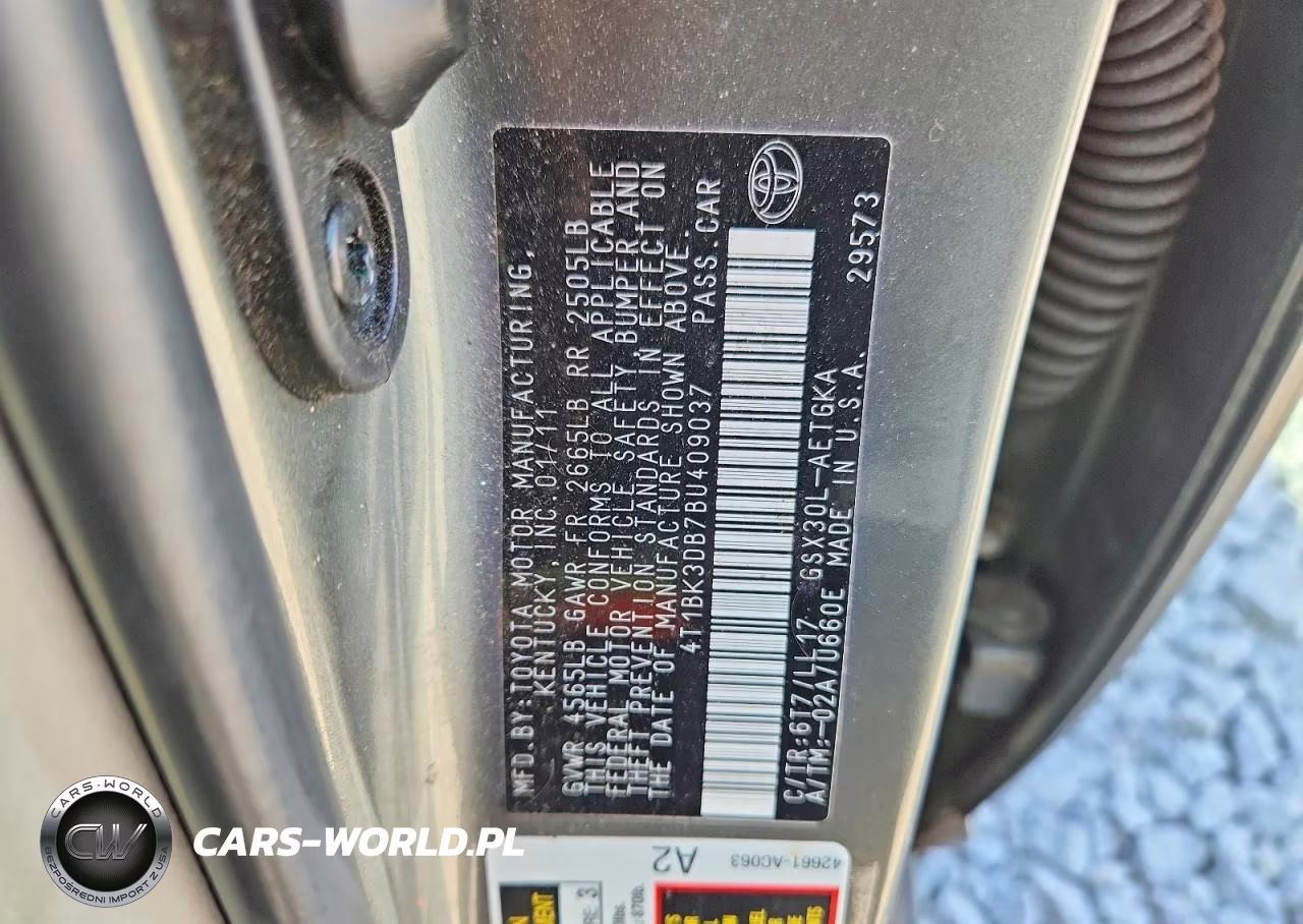 2011 Toyota Avalon Base VIN:4T1BK3DB7BU409037 - 12
