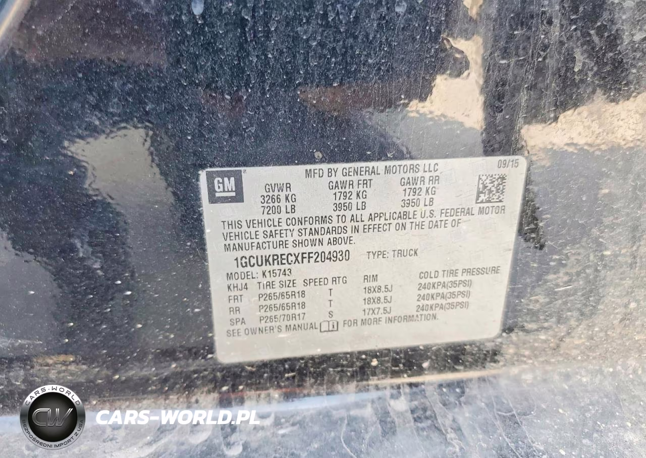 2015 Chevrolet Silverado K1500 Lt VIN:1GCUKRECXFF204930 - 12