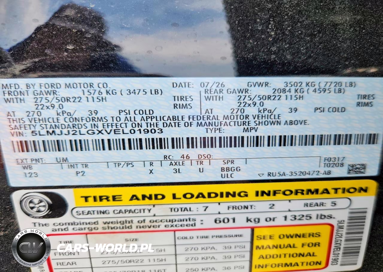2027 Lincoln Navigator Reserve VIN:5LMJJ2LGXVEL01903 - 14