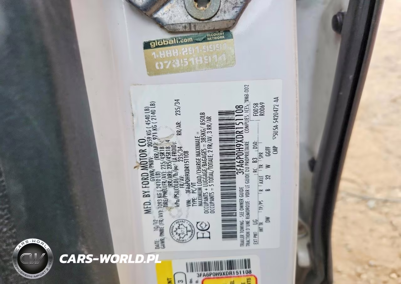 2013 Ford Fusion Se VIN:3FA6P0H9XDR151108 - 13