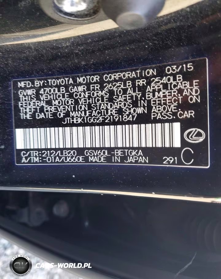 2015 Lexus Es 350 VIN:JTHBK1GG2F2191847 - 13
