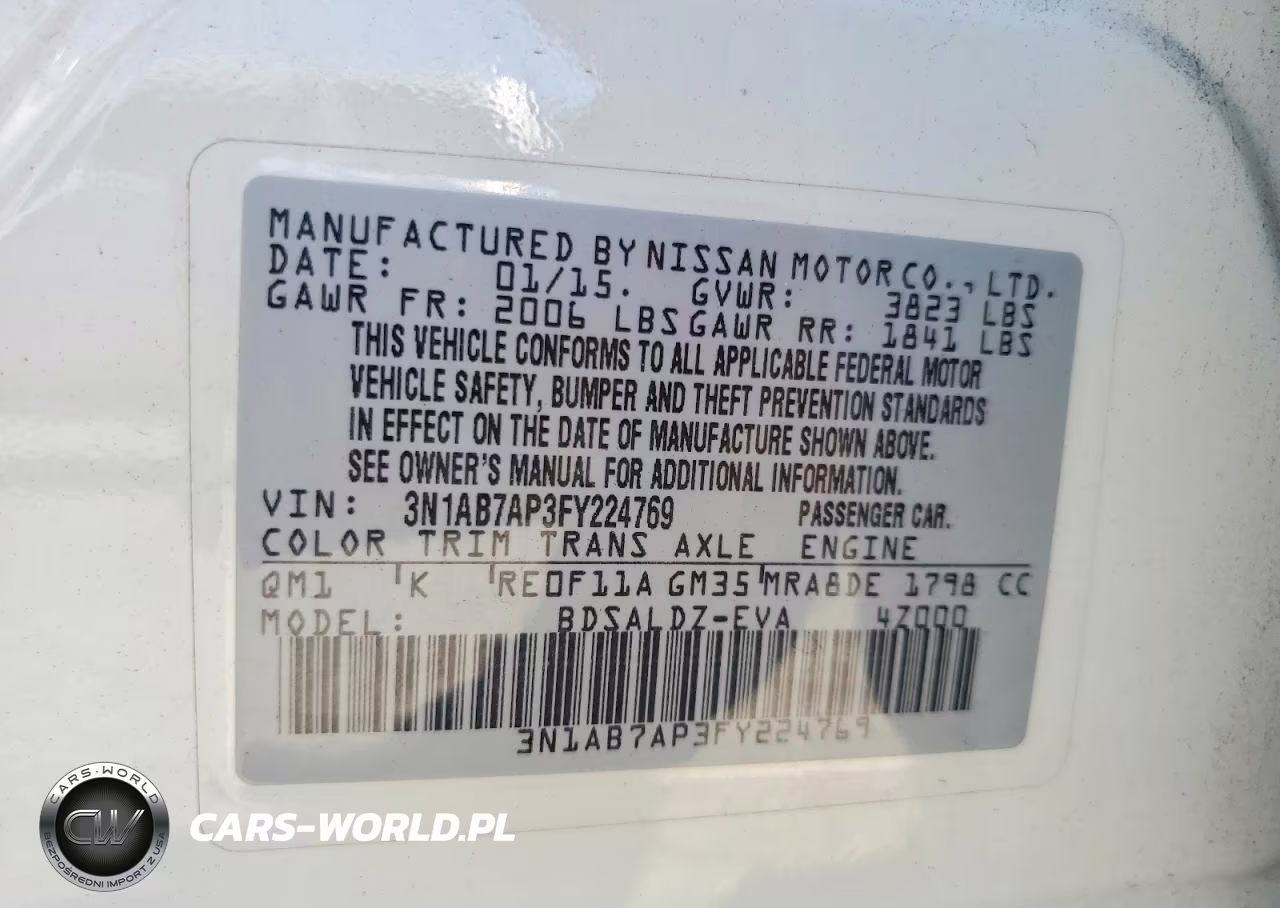 2015 Nissan Sentra Sv VIN:3N1AB7AP3FY224769 - 12