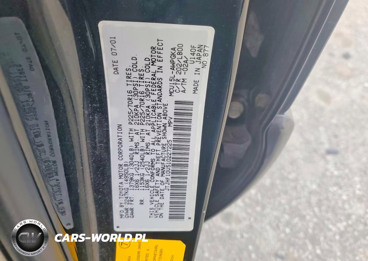 2001 Lexus Rx 300 VIN:JTJHF10U510227225 - 13